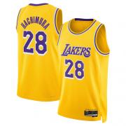 Unisex Los Angeles Lakers Rui Hachimura Nike Yellow Icon Edition Swingman Jersey