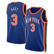 Youth New York Knicks Josh Hart Nike Blue 2023 City Edition Swingman Jersey
