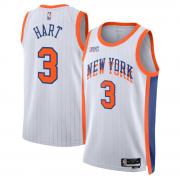 Youth New York Knicks Josh Hart Nike White 2024 City Edition Swingman Jersey
