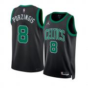 Youth Boston Celtics Kristaps Porzingis Jordan Black Statement Edition Swingman Jersey