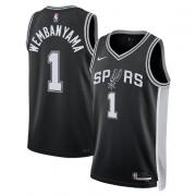Youth San Antonio Spurs Victor Wembanyama Nike Black Icon Edition Swingman Jersey