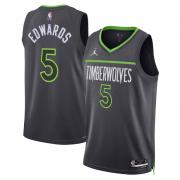 Youth Minnesota Timberwolves Anthony Edwards Jordan Brand Charcoal Statement Edition Swingman Jersey