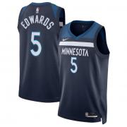 Youth Minnesota Timberwolves Anthony Edwards Nike Navy Icon Edition Swingman Jersey