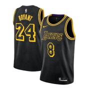 Youth Los Angeles Lakers Kobe Bryant NO.8 & 24 Nike Black Mamba City Edition Swingman Jersey