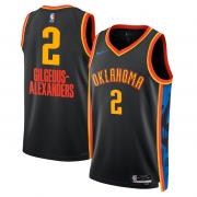 Youth Oklahoma City Thunder Shai Gilgeous-Alexander Nike Navy 2024 City Edition Swingman Jersey