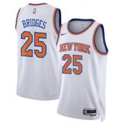 Unisex New York Knicks Mikal Bridges Nike White Association Edition Swingman Jersey