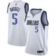 Unisex Dallas Mavericks D'Angelo Russell Nike White Association Edition Swingman Jersey