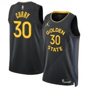 Unisex Golden State Warriors Stephen Curry Jordan Brand Black 2024-25 Swingman Jersey - Statement Edition