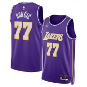 Unisex Los Angeles Lakers Luka Dončić Jordan Brand Purple Swingman Jersey - Statement Edition