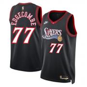 Unisex Philadelphia 76ers V. J. Edgecombe Nike Black Classic Edition Swingman Jersey