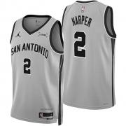 Unisex San Antonio Spurs Dylan Harper Nike Silver Statement Edition Swingman Jersey