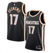 Unisex Atlanta Hawks Onyeka Okongwu Nike Black 2025-26 City Edition Swingman Player Jersey