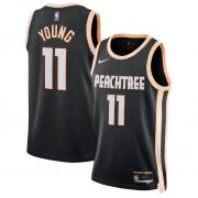 Unisex Atlanta Hawks Trae Young Nike Black 2025-26 City Edition Swingman Player Jersey