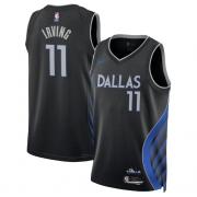 Unisex Dallas Mavericks Kyrie Irving Nike Black 2025-26 City Edition Swingman Jersey